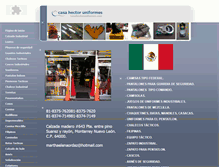 Tablet Screenshot of casahectoruniformes.com